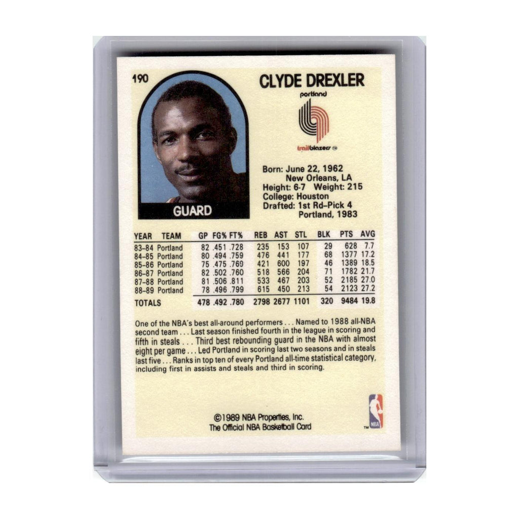 1989 Hoops Clyde Drexler Blazers #190
