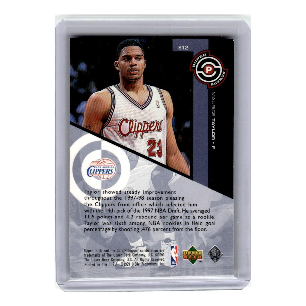 1998 Upper Deck Super Powers Maurice Taylor Clippers #S12
