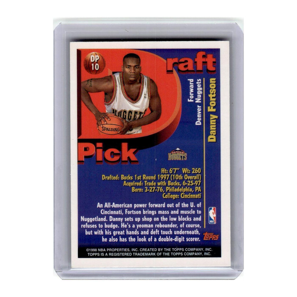 1998 Topps Danny Fortson Nuggets #DP10
