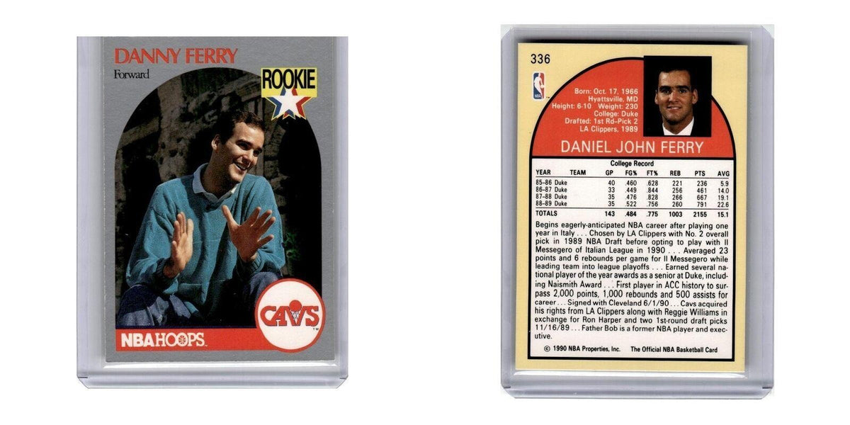 1990 Hoops Danny Ferry RC Cavaliers #336