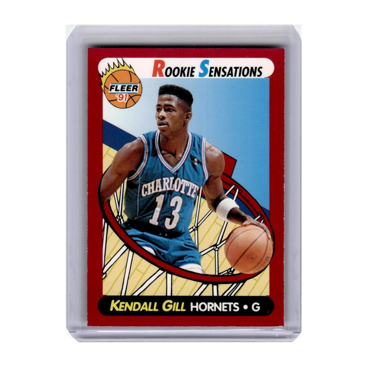 1991 Fleer Rookie Sensations Kendall Gill Hornets #4