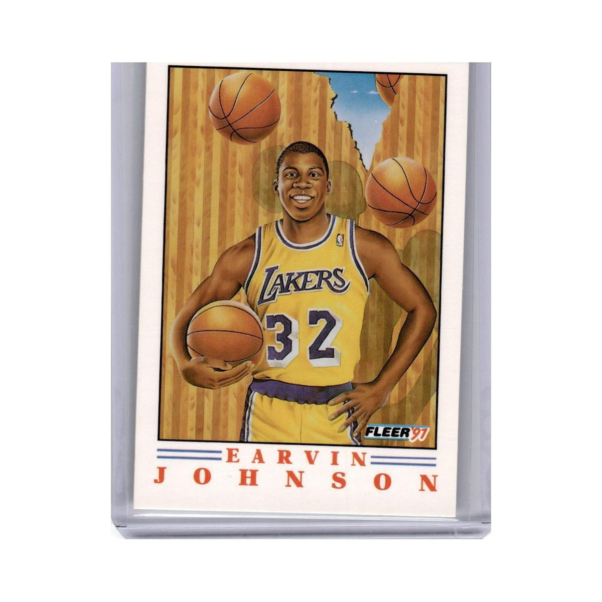 1991 Fleer Earvin Johnson Lakers #6