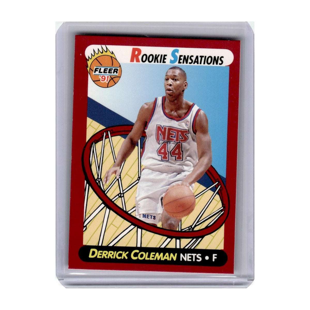 1991 Fleer Rookie Sensations Derrick Coleman Nets #3