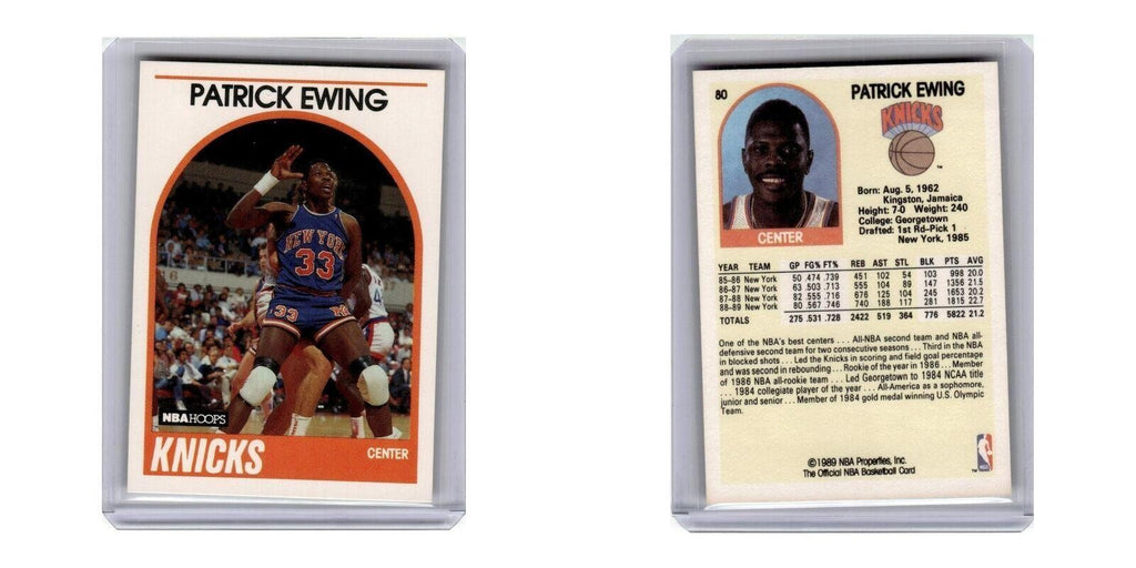 1989 Hoops Patrick Ewing Knicks #80