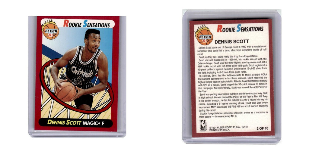 1991 Fleer Rookie Sensations Dennis Scott Magic #2