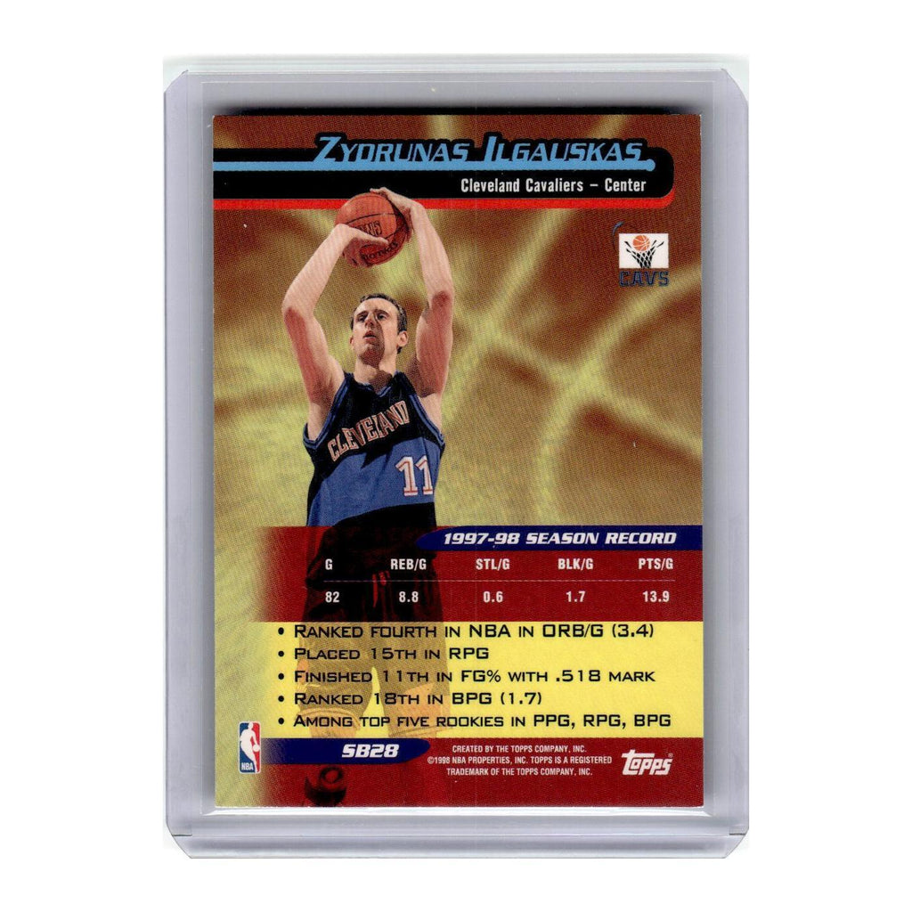 1998 Topps Newcomers Zydrunas Ilgauskas Cavaliers #S828