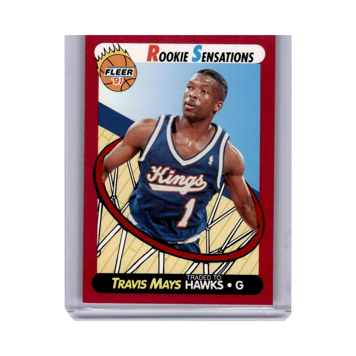 1991 Fleer Rookie Sensations Travis Mays Hawks #5