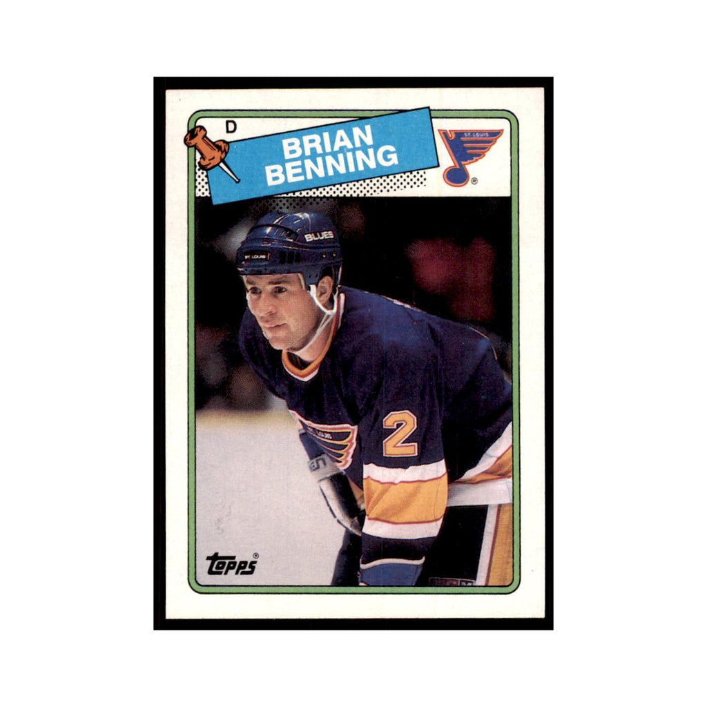 Brian Benning 1988 Topps #174 St. Louis Blues Hockey Card NM