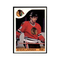 Steve Larmer 1985 O-Pee-Chee #132 Chicago Blackhawks Hockey Card NM