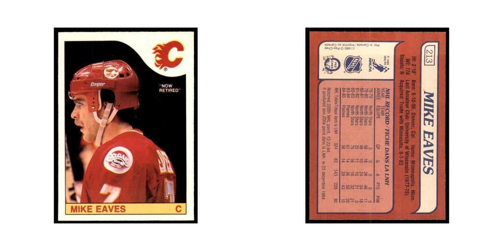 Mike Eaves 1985 O-Pee-Chee #213 Calgary Flames Hockey Card NM
