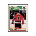 Steve Larmer 1988 Topps #154 Chicago Blackhawks Hockey Card NM