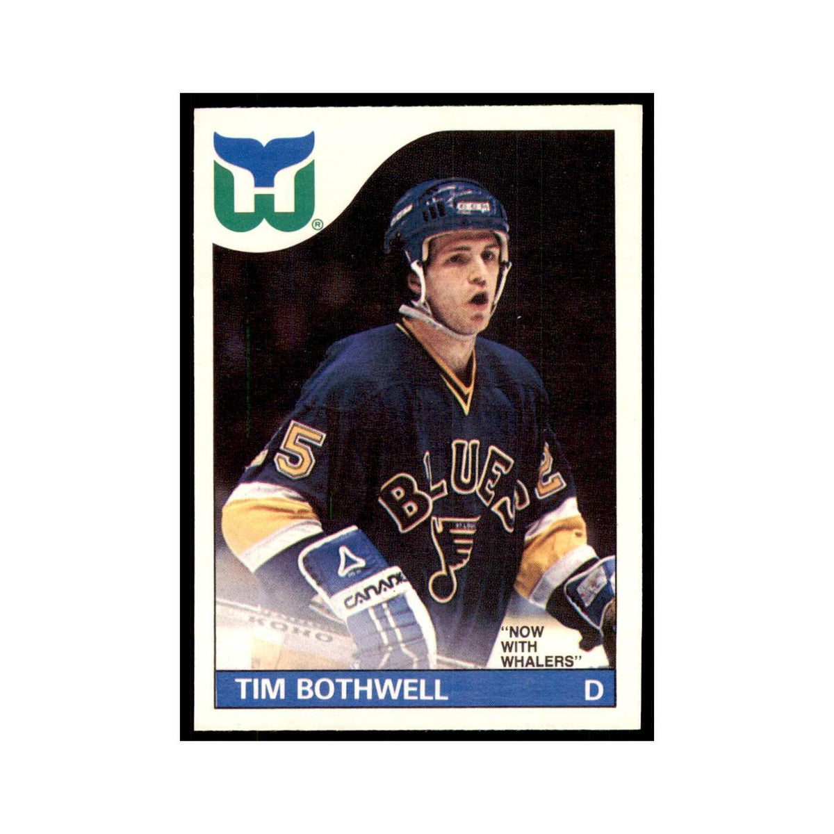 Tim Bothwell 1985 O-Pee-Chee #161 Hartford Whalers Hockey Card NM
