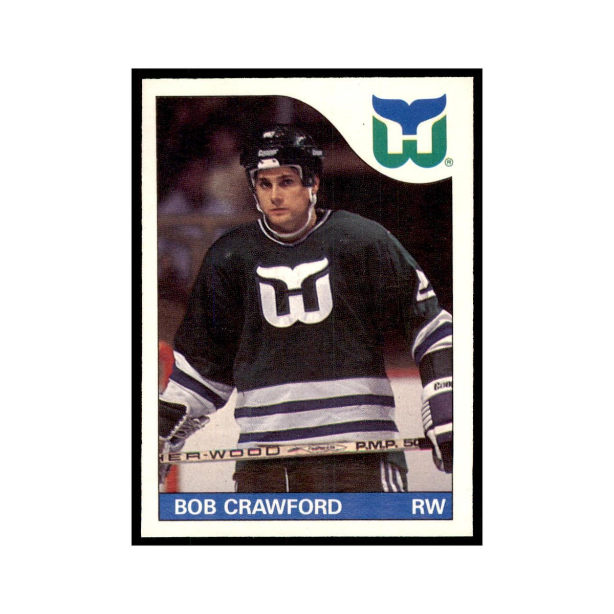 Bob Crawford 1985 O-Pee-Chee #162 Hartford Whalers Hockey Card NM
