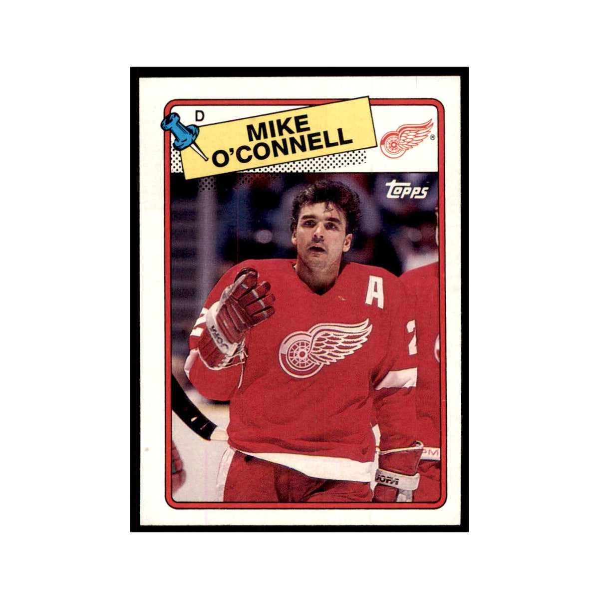 Mike O'Connell 1988 Topps #92 Detroit Red Wings Hockey Card NM