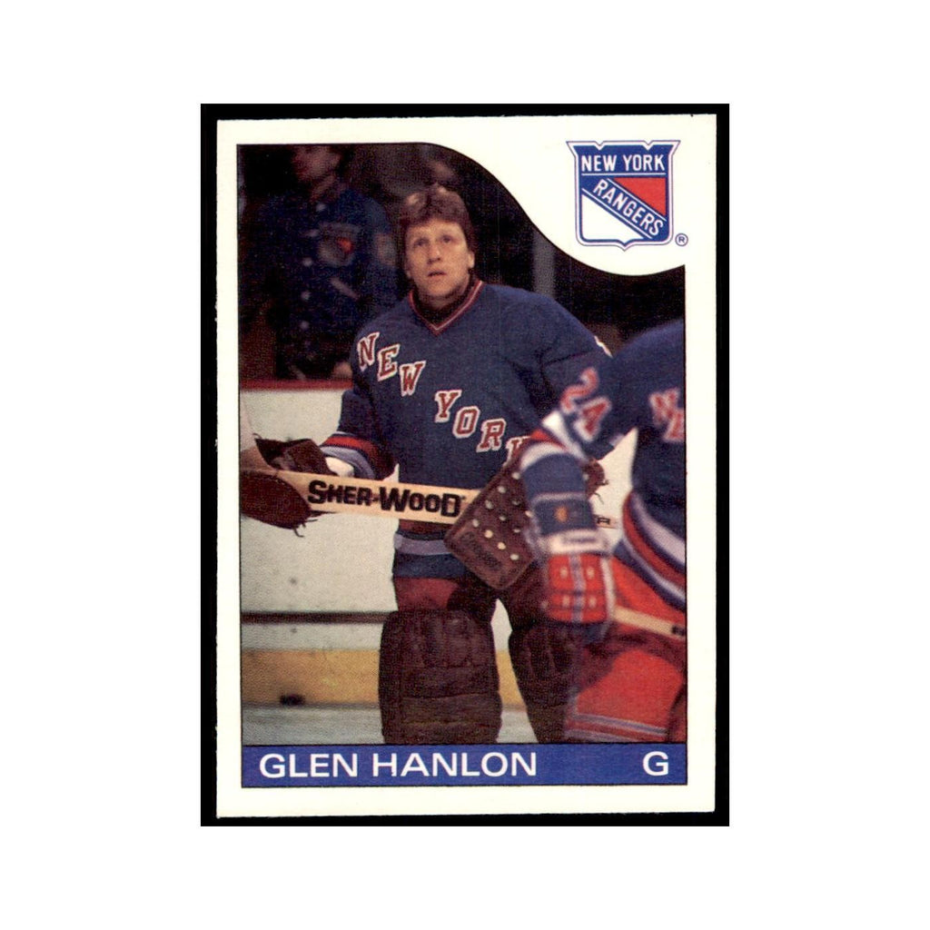 Glen Hanlon 1985 O-Pee-Chee #149 New York Rangers Hockey Card NM