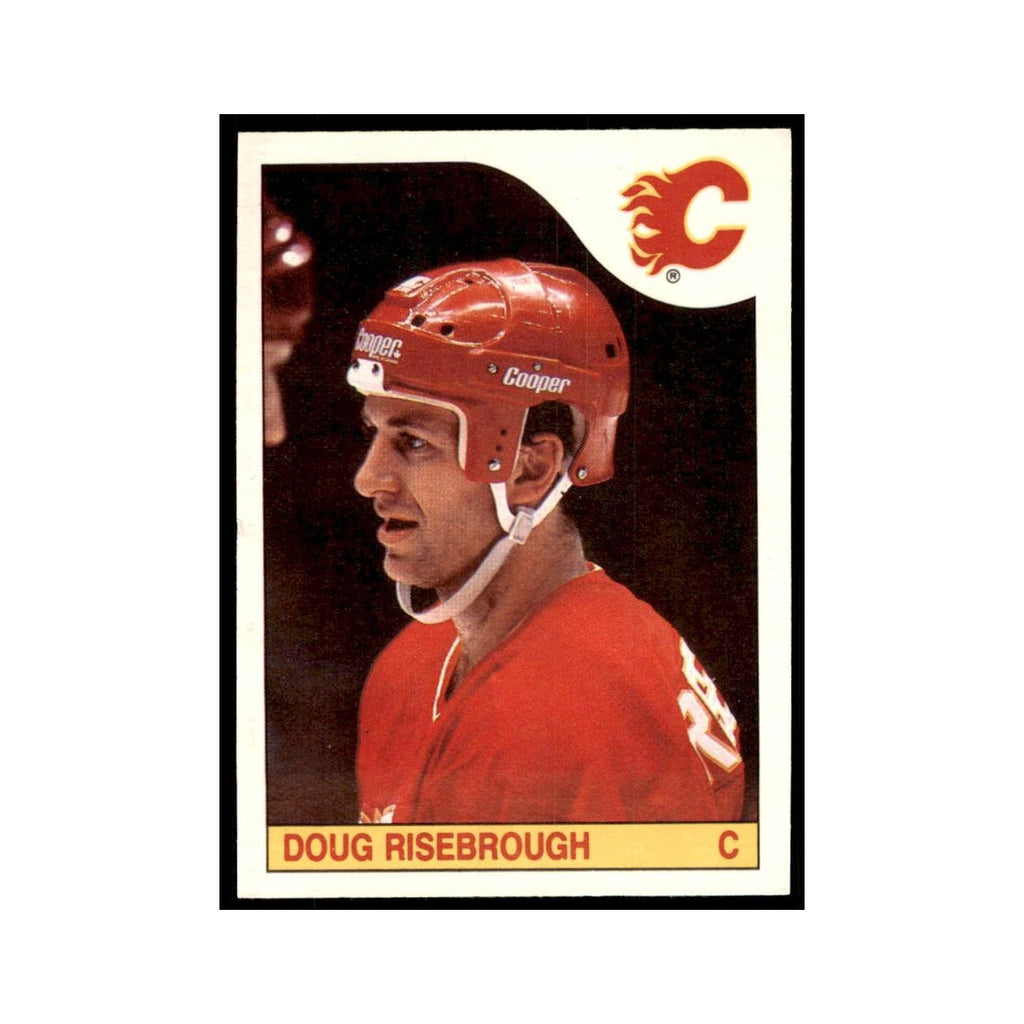 Doug Risebrough 1985 O-Pee-Chee #243 Calgary Flames Hockey Card NM