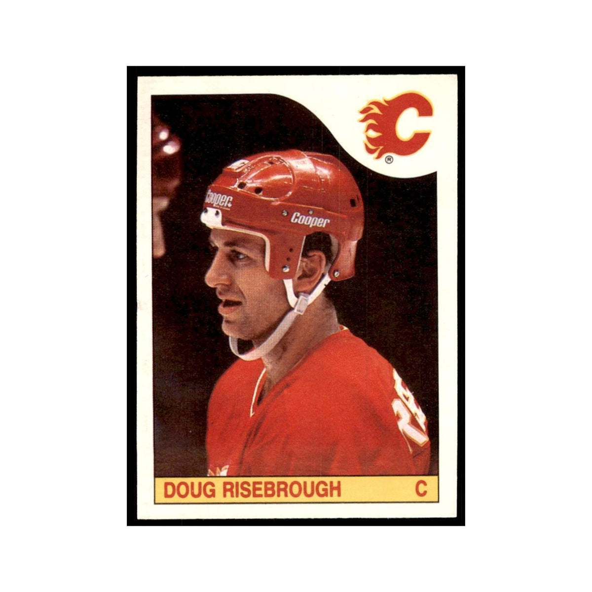 Doug Risebrough 1985 O-Pee-Chee #243 Calgary Flames Hockey Card NM