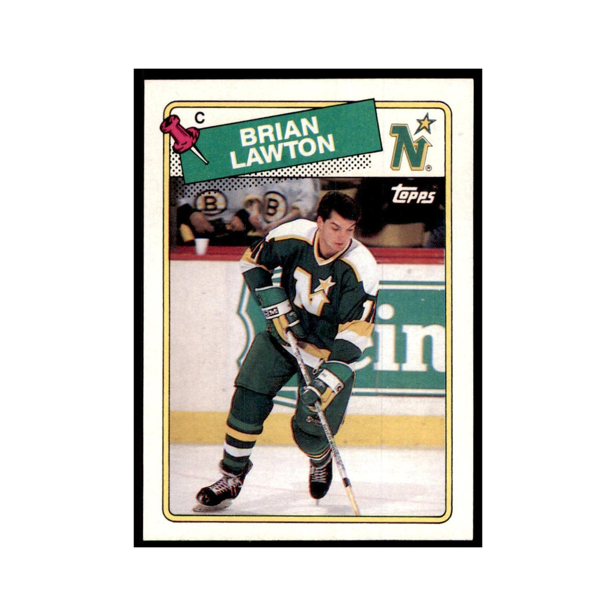 Brian Lawton 1988 Topps #20 Minnesota North Stars Hockey Card NM