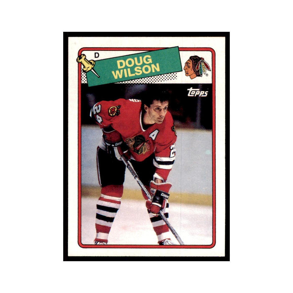 Doug Wilson 1988 Topps #89 Chicago Blackhawks Hockey Card NM