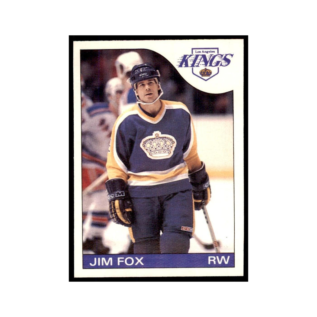 Jim Fox 1985 O-Pee-Chee #61 Los Angeles Kings Hockey Card NM