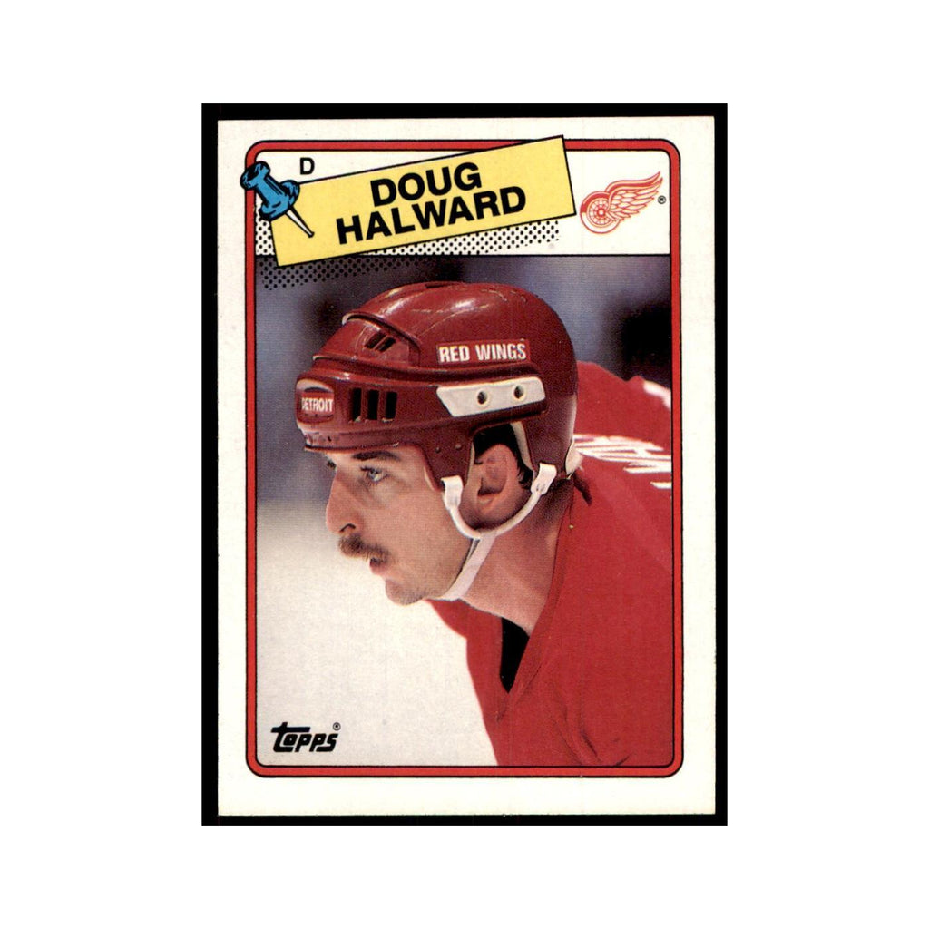 Doug Halward 1988 Topps #113 Detroit Red Wings Hockey Card NM