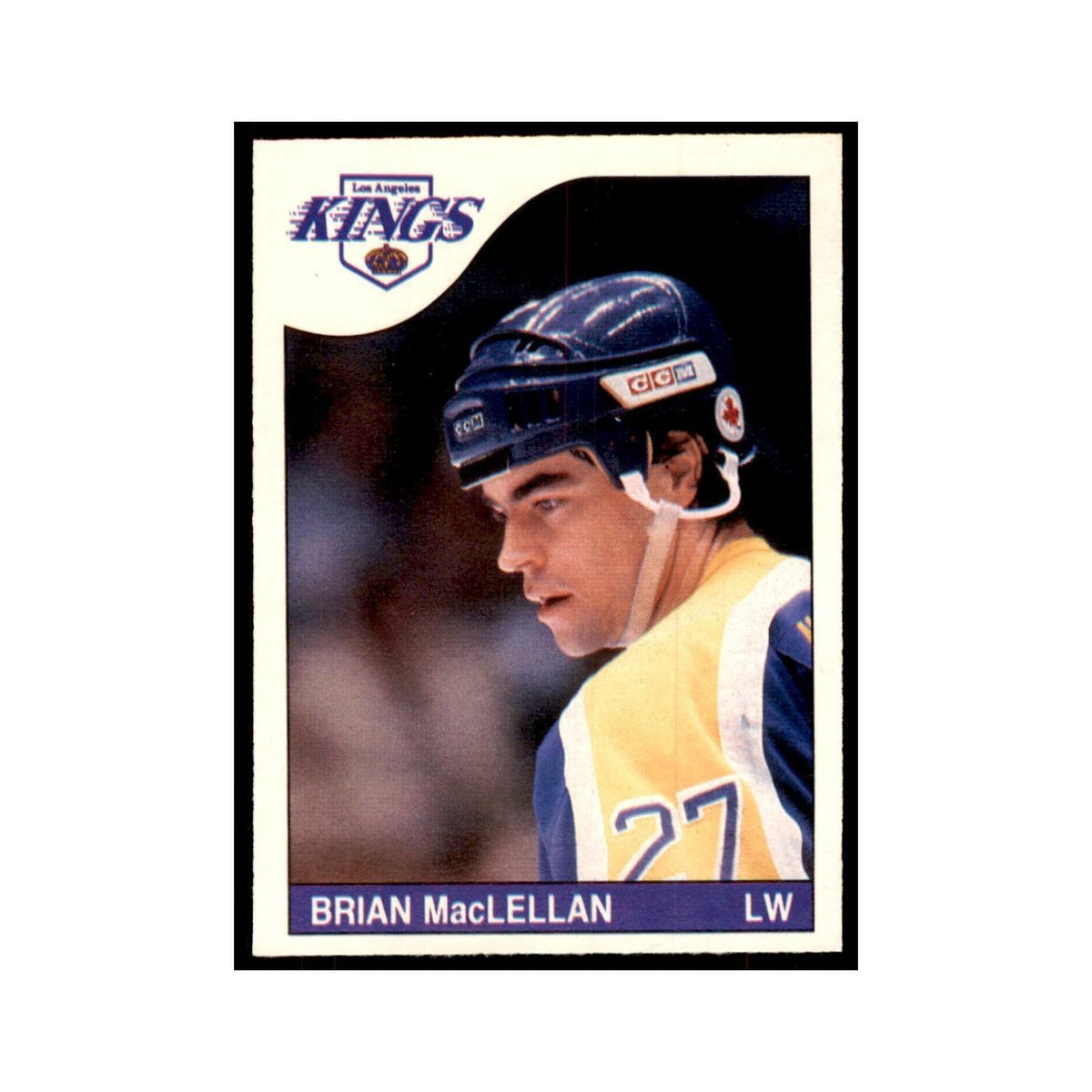 Brian MacLellan 1985 O-Pee-Chee #204 Los Angeles Kings Hockey Card NM