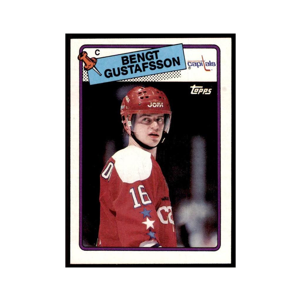 Bengt Gustafsson 1988 Topps #151 Washington Capitals Hockey Card NM