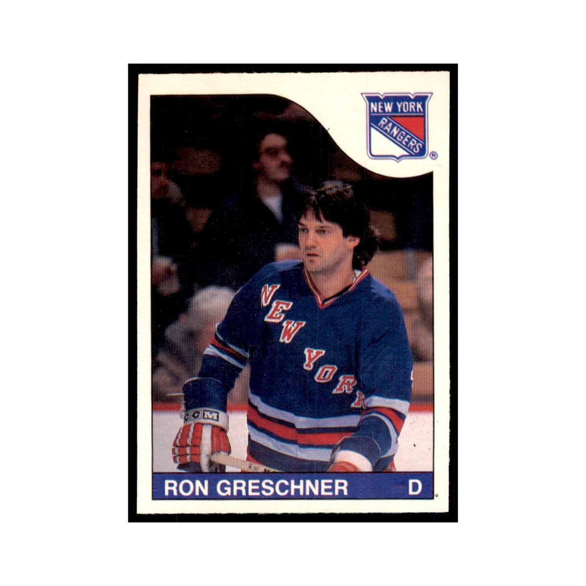Ron Greschner 1985 O-Pee-Chee #182 New York Rangers Hockey Card NM
