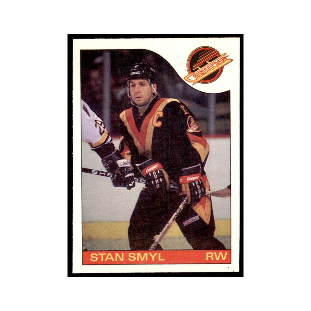 Stan Smyl 1985 O-Pee-Chee #68 Vancouver Canucks Hockey Card NM