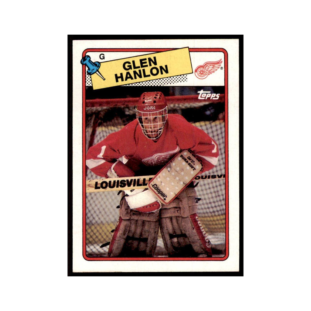 Glen Hanlon 1988 Topps #150 Detroit Red Wings Hockey Card NM