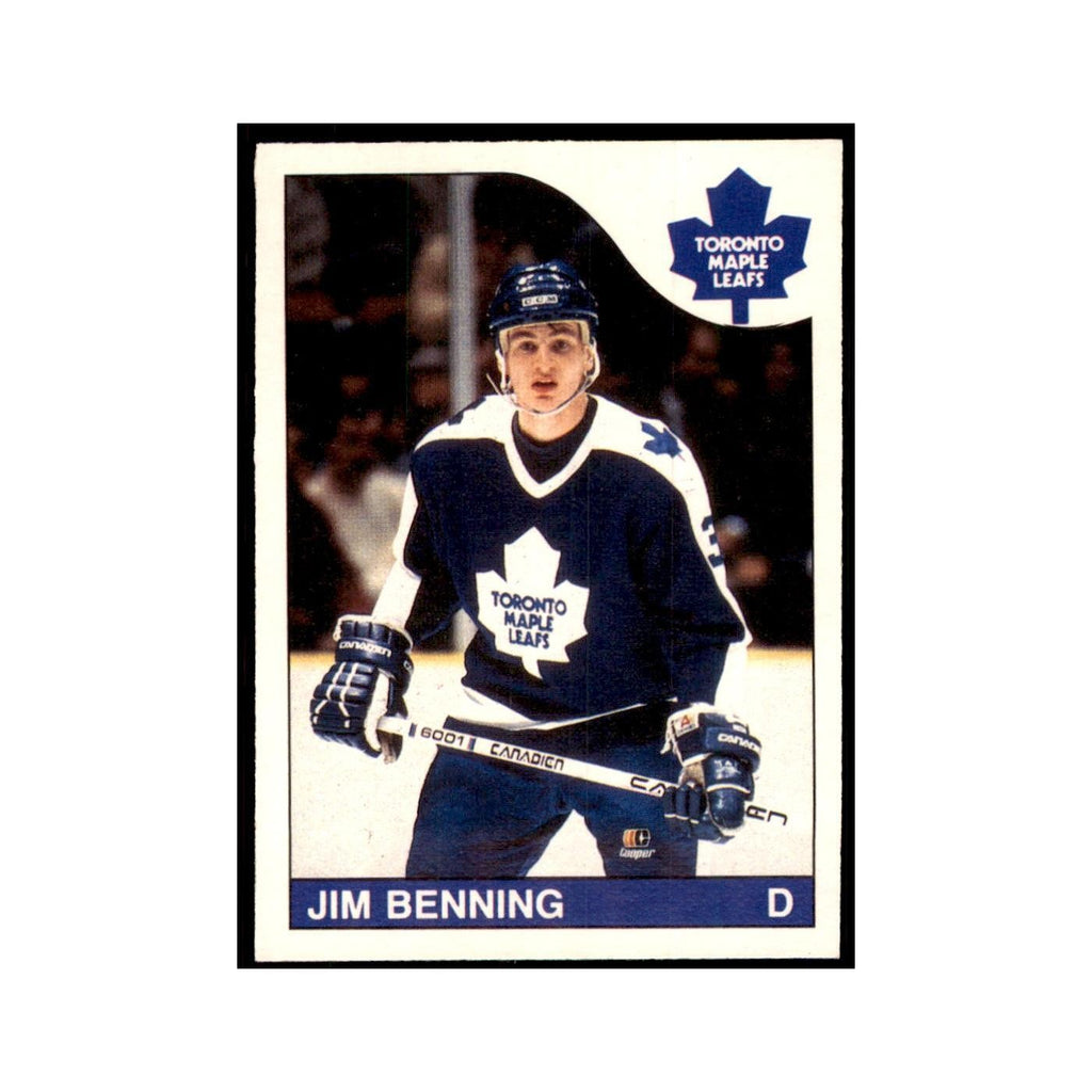 Jim Benning 1985 O-Pee-Chee #250 Toronto Maple Leafs Hockey Card NM