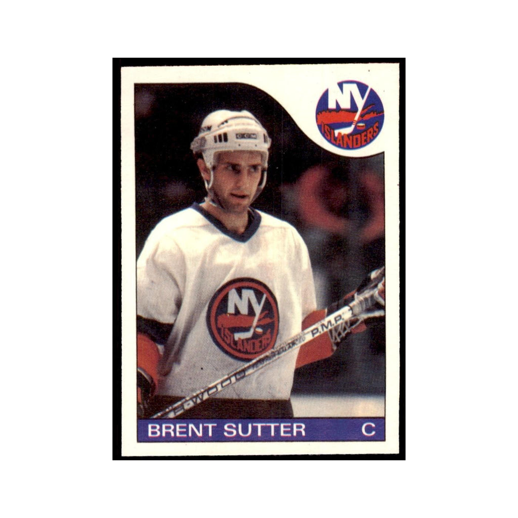Brent Sutter 1985 O-Pee-Chee #107 New York Islanders Hockey Card NM