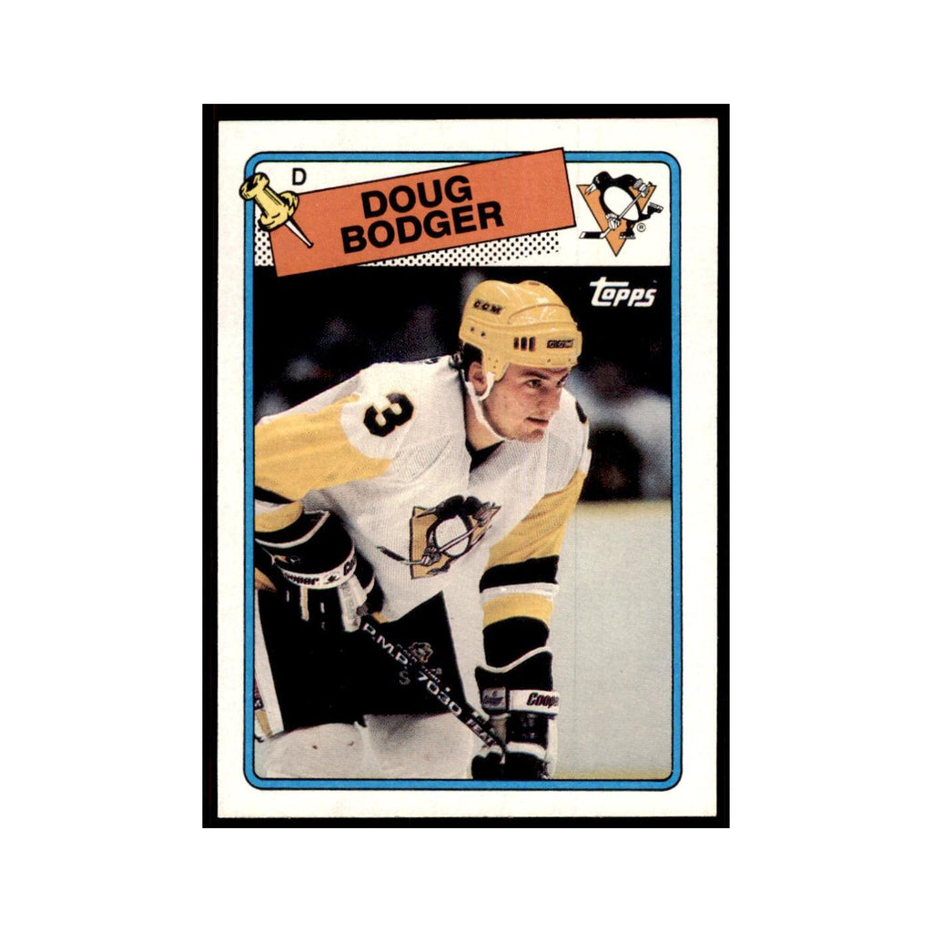 Doug Bodger 1988 Topps #96 Pittsburgh Penguins Hockey Card NM