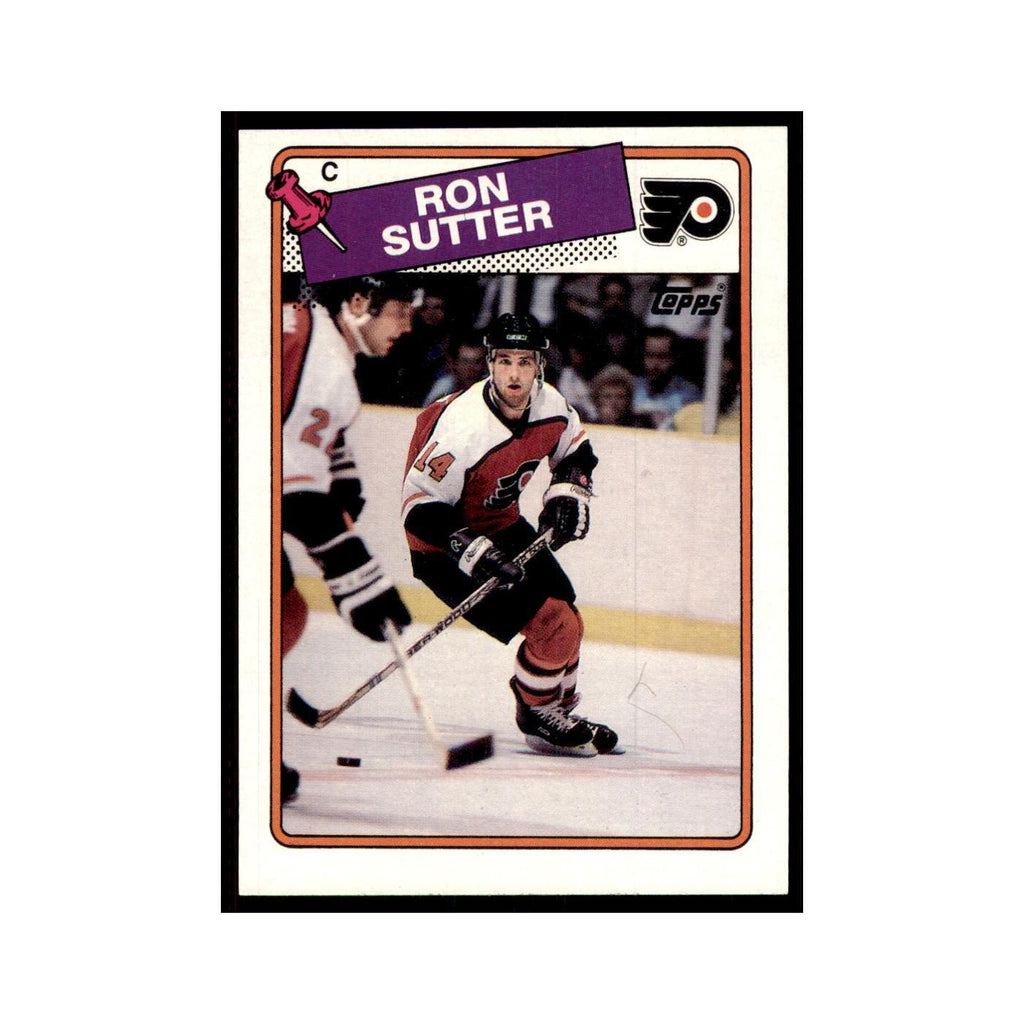 Ron Sutter 1988 Topps #126 Philadelphia Flyers Hockey Card NM
