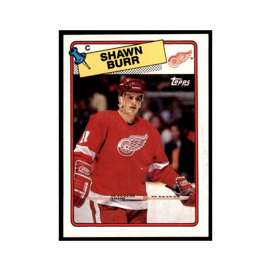 Shawn Burr 1988 Topps #78 Detroit Red Wings Hockey Card NM