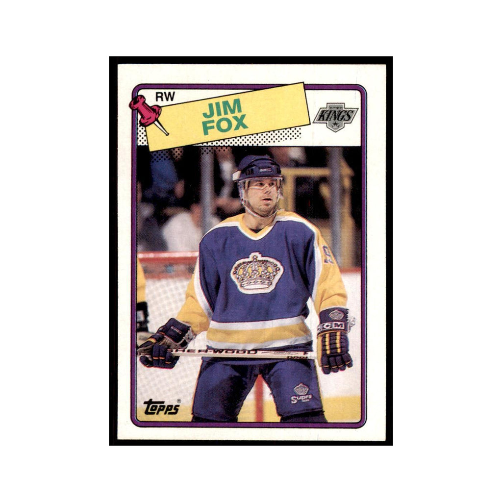 Jim Fox 1988 Topps #139 Los Angeles Kings Hockey Card NM