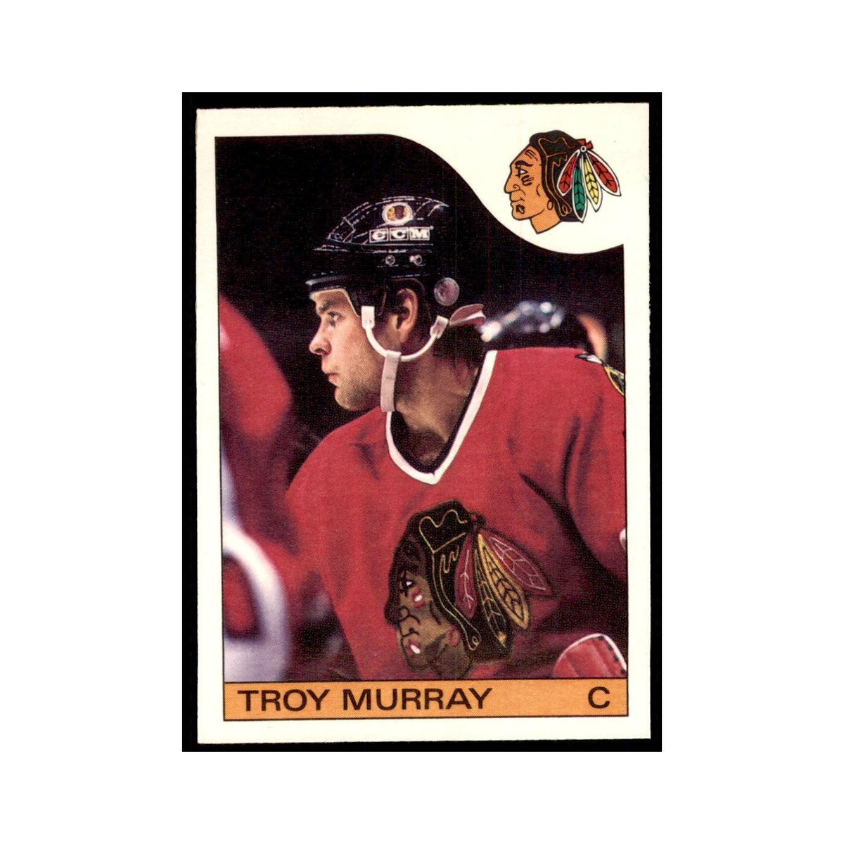 Troy Murray 1985 O-Pee-Chee #146 Chicago Blackhawks Hockey Card NM