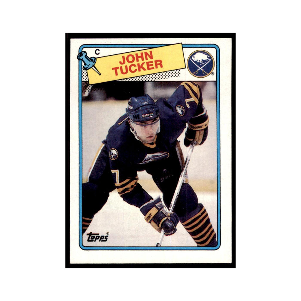 John Tucker 1988 Topps #74 Buffalo Sabres Hockey Card NM