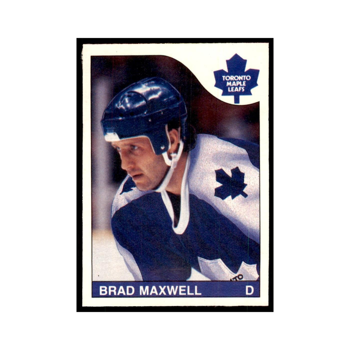 Brad Maxwell 1985 O-Pee-Chee #224 Toronto Maple Leafs Hockey Card NM