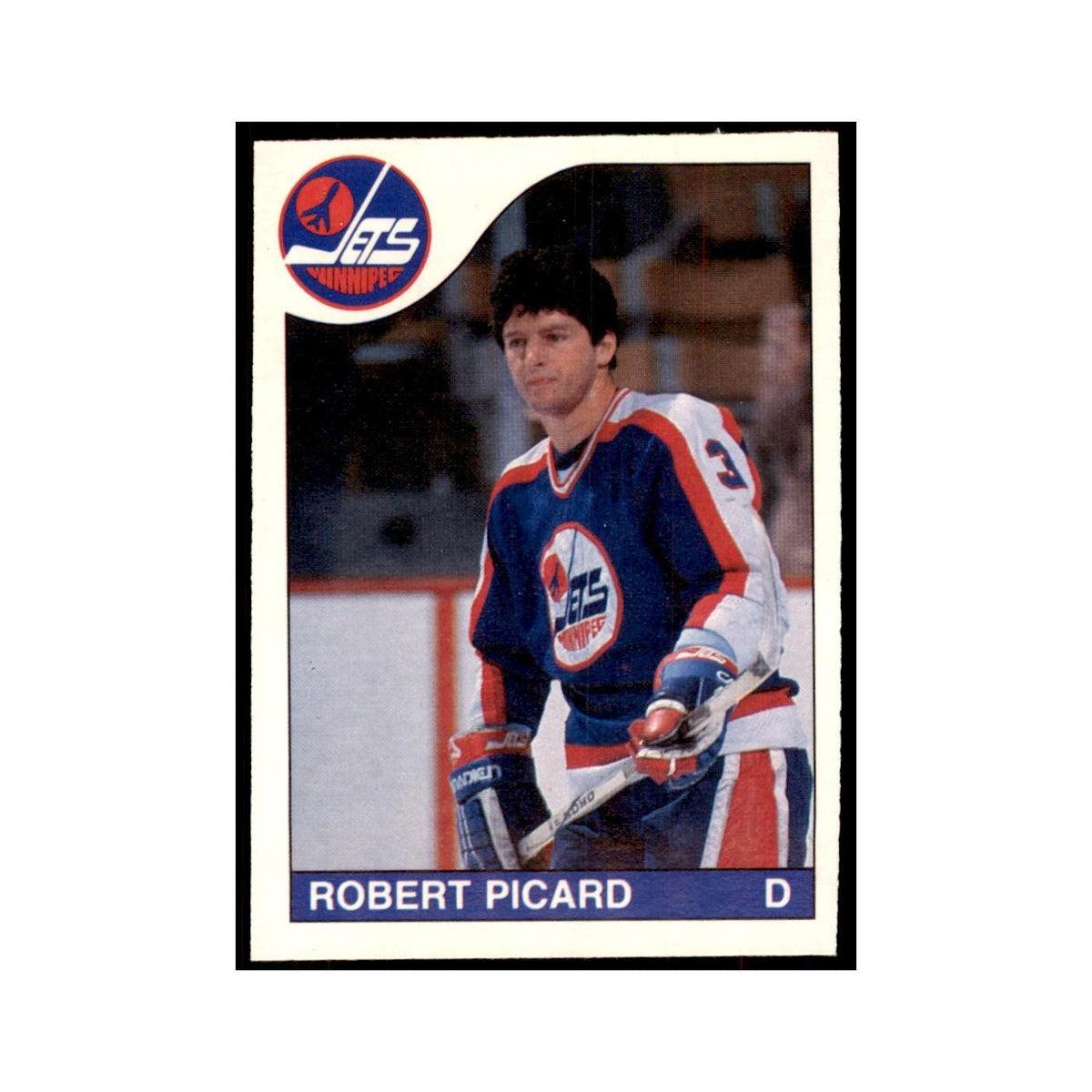 Robert Picard 1985 O-Pee-Chee #215 Winnipeg Jets Hockey Card NM
