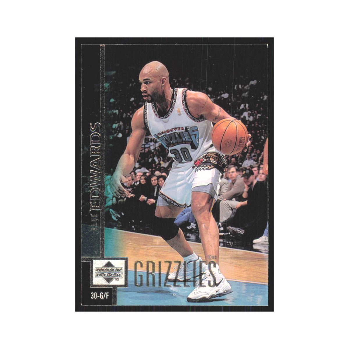 Blue Edwards 1997 Upper Deck #309 Vancouver Grizzlies Basketball Card NM