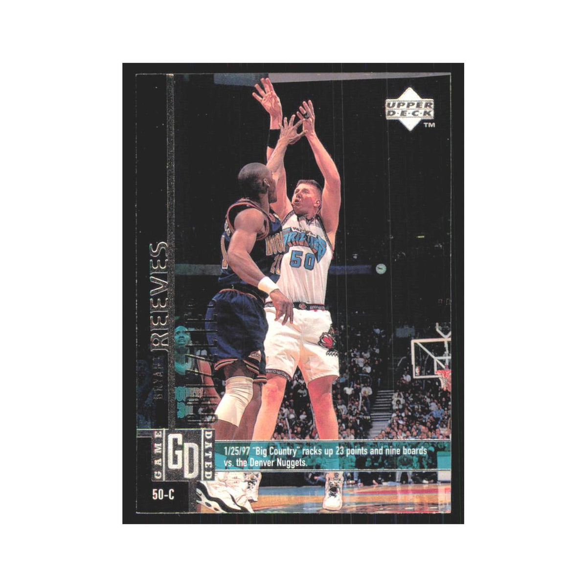 Bryant Reeves 1997 Upper Deck #310 Vancouver Grizzlies Basketball Card NM