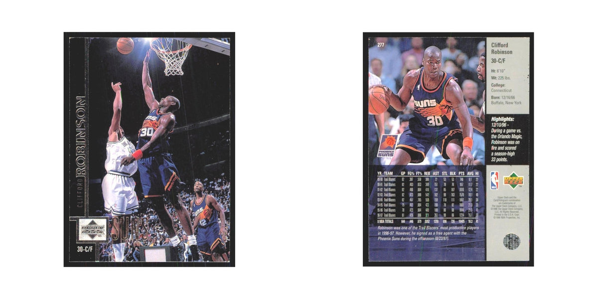 Clifford Robinson 1997 Upper Deck #277 Phoenix Suns Basketball Card NM