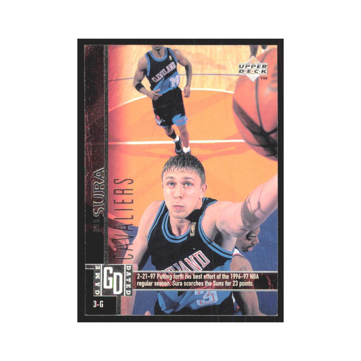 Bob Sura 1997 Upper Deck #23 Cleveland Cavaliers Basketball Card NM