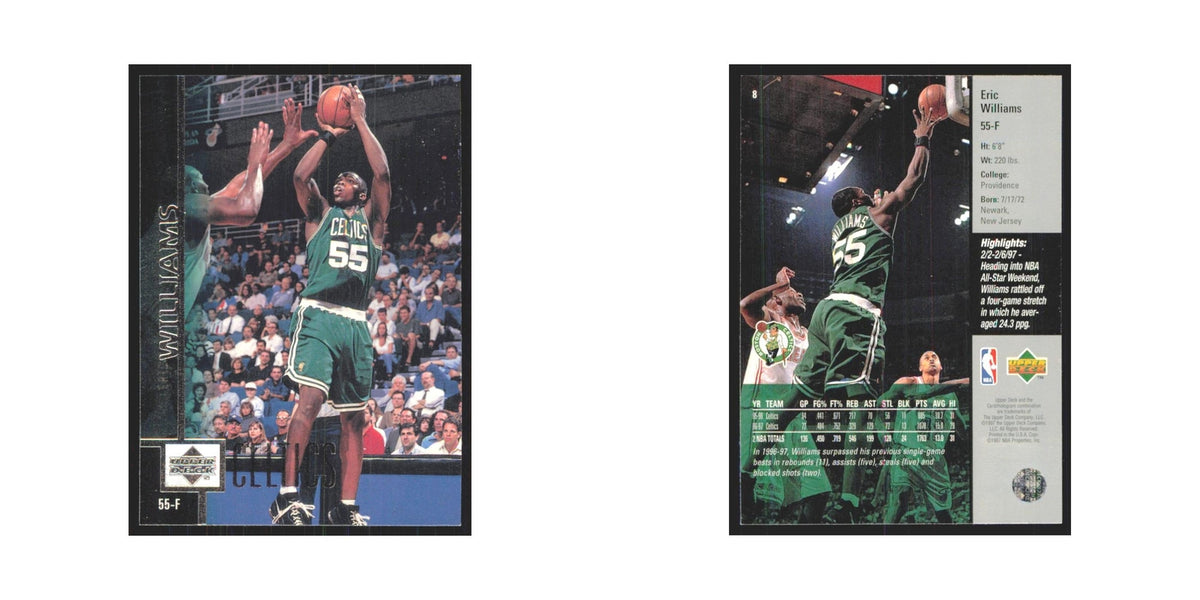 Eric Williams 1997 Upper Deck #8 Boston Celtics Basketball Card NM