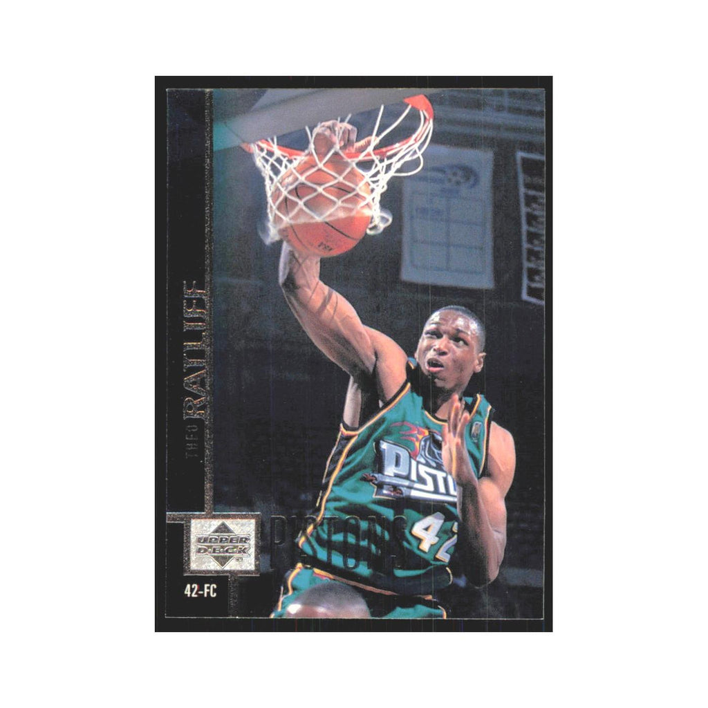 Theo Ratliff 1997 Upper Deck #37 Detroit Pistons Basketball Card NM