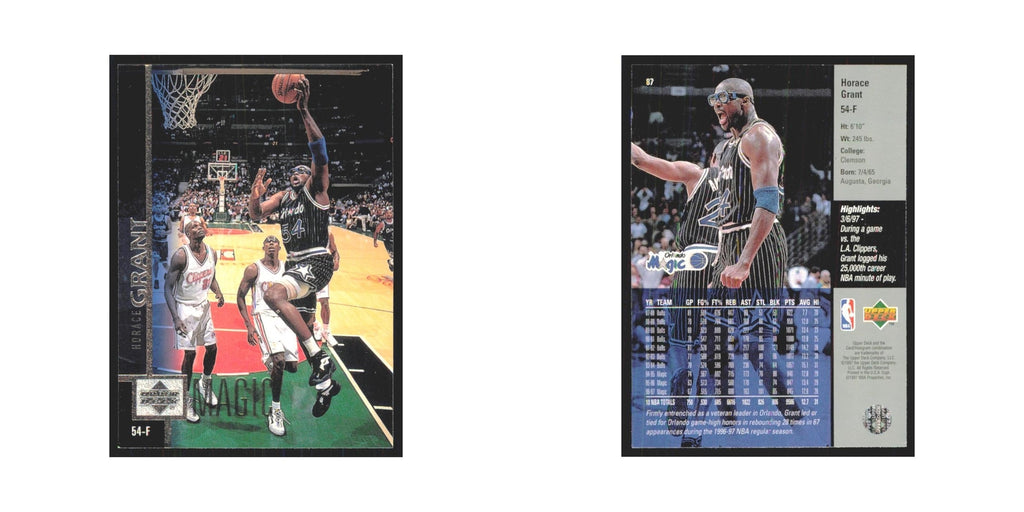 Horace Grant 1997 Upper Deck #87 Orlando Magic Basketball Card NM