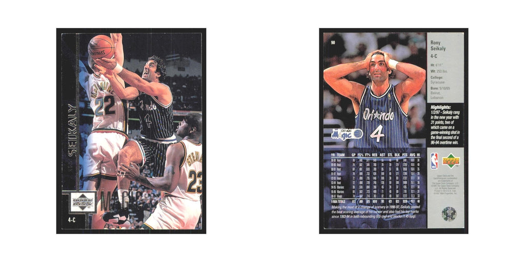 Rony Seikaly 1997 Upper Deck #90 Orlando Magic Basketball Card NM