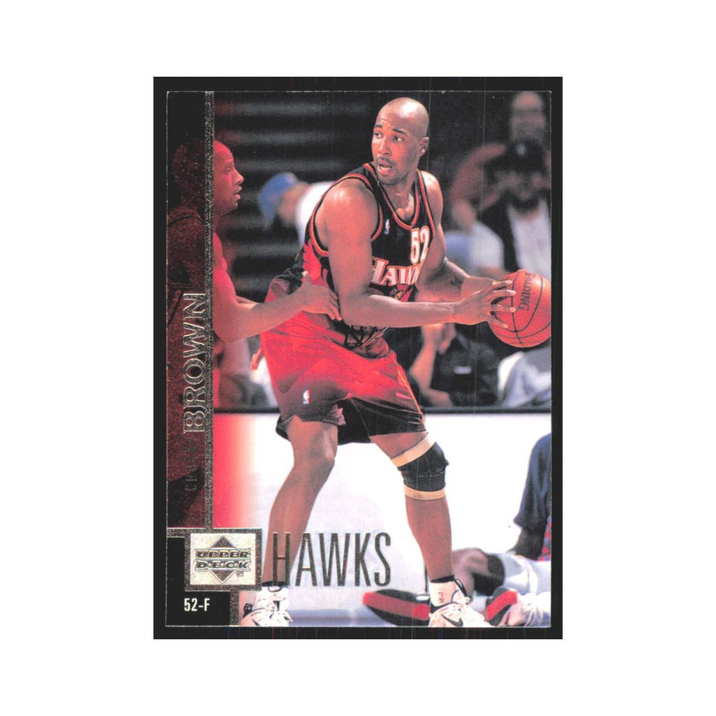 Chucky Brown 1997 Upper Deck #183 Atlanta Hawks Basketball Card NM