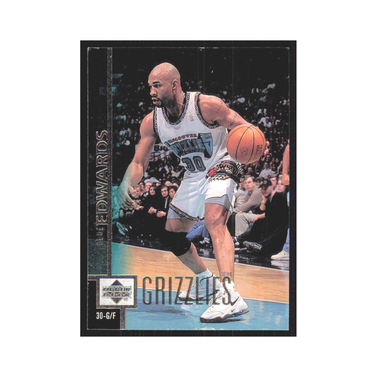 Blue Edwards 1997 Upper Deck #309 Vancouver Grizzlies Basketball Card NM